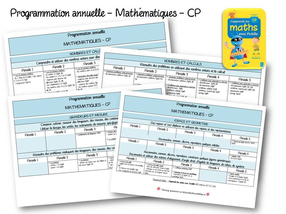 21 Programmation Annuelle Picbille Cp La Classe De Ludivine