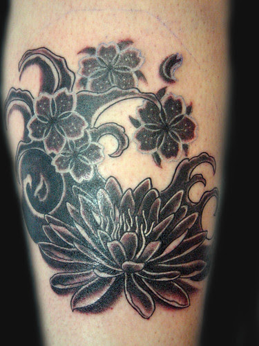 Black Lotus Tattoo Design