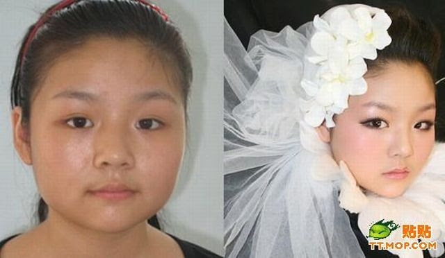 Miracles of makeup in Chinese manner 2 (16 pics)
