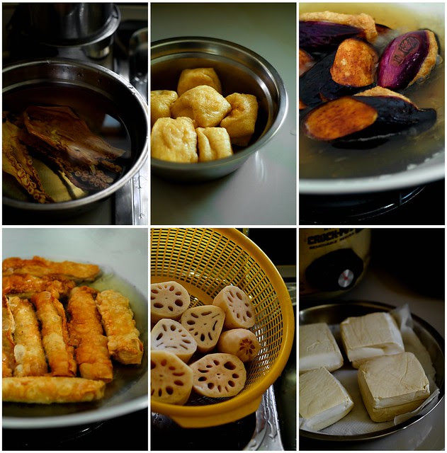 Hakka Chinese yong tau foo stuffed bean curd