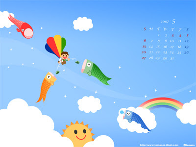 5月の壁紙配布はじめました イラストレーターとまこのひとりごと