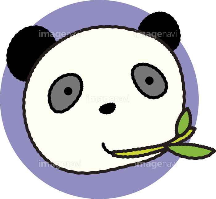 パンダ 顔 の画像素材 イラスト素材ならイメージナビ
