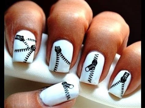 zip nails decals cute nail art designs step  step