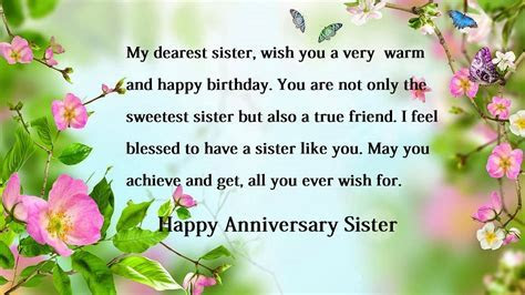 Happy anniversary wishes for sister ? Sister Anniversary  