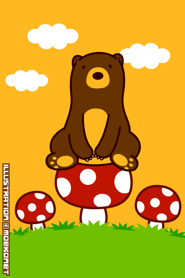 動物イラストno 137 クマにとっても 食欲の秋 イラスト制作moekonet