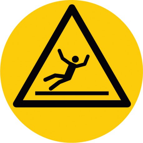 Schild achtung rutschgefahr