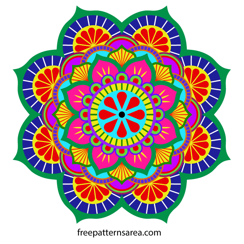 Download Lotus Mandala Vector Art and Cut Out Pattern Files ...
