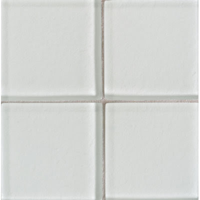 Molten Glass 4 1/4 x 4 1/4 Wall Tile in Glacier