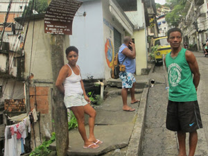 Vizinho no Vidigal (Foto: Tahiane Stochero/G1)