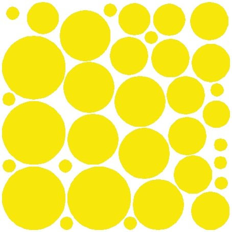 34 YELLOW POLKA DOTS...WALL STICKERS DECALS ART DECOR
