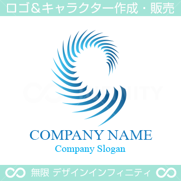 波 風 海 アルファベットcをイメージしたロゴマークデザインです ロゴマーク キャラクター作成 販売の インフィニティ