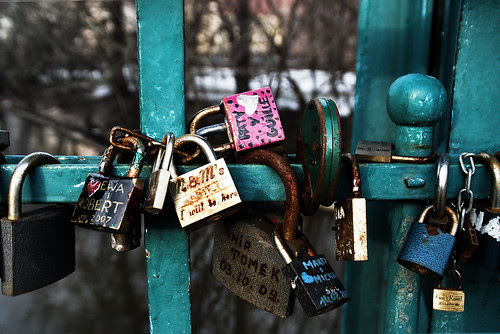 The Lover's Bridge in Wrocław