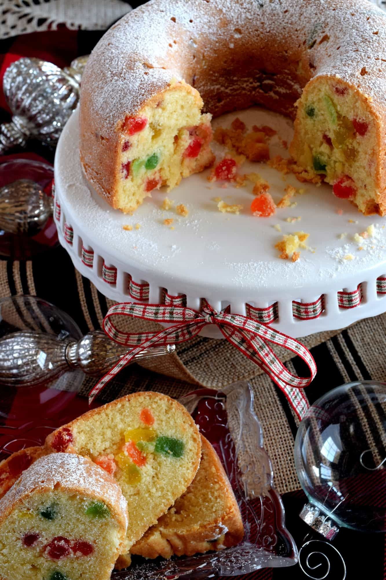 Christmas Gumdrop Bundt Cake - Lord Byron's Kitchen