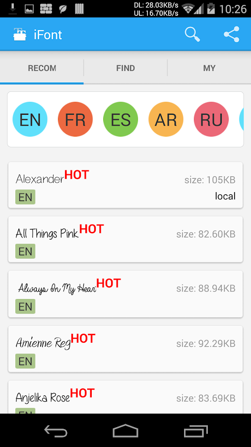 iFont (Font Untuk Android) - screenshot