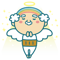 天使のにじいろバーコードおじさん Lineスタンプ検索 Starcher スターチャー