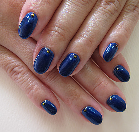 大胆ネイビー ネイル 長野県辰野町ネイルサロン Kirari のcolorful Life