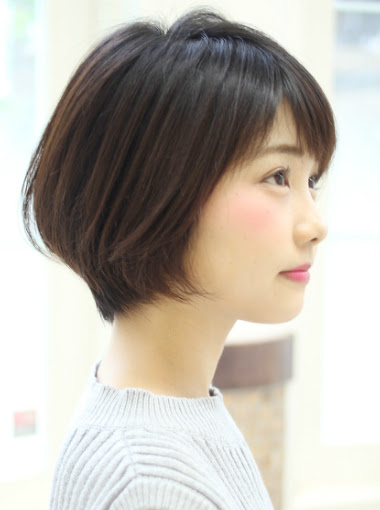 青山 表参道にある美容室 ラグエル 前下がりショートボブ30代40代に