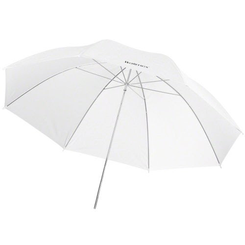  Parapluie translucide walimex pro blanc, 109cm