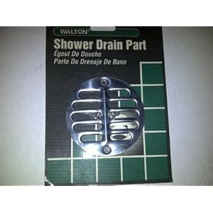 TBC Shower Drain Cover: Stainless Steel Screen for Tub and Shower Drain, 3-1/2" Drain (4-3/8" Frame Fits 3-1/2" Drain). Two Screws Included. Made in USA