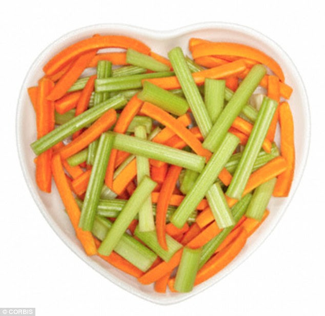 Craving salty foods is a sign you might need to increase sodium levels. Nutritionist Shona Wilkinson said a good way to give the body more sodium is by snacking on celery and carrots