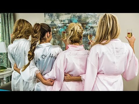Video Tiffany Blue Wedding Robes