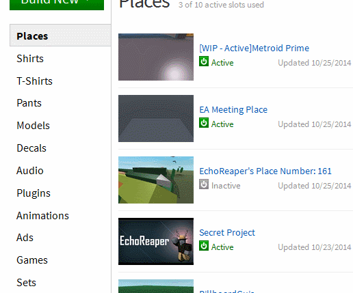 Viewing Sets From The Develop Page Needs To Keep The Asset Bar On - viewing sets from the develop page needs to keep the asset bar