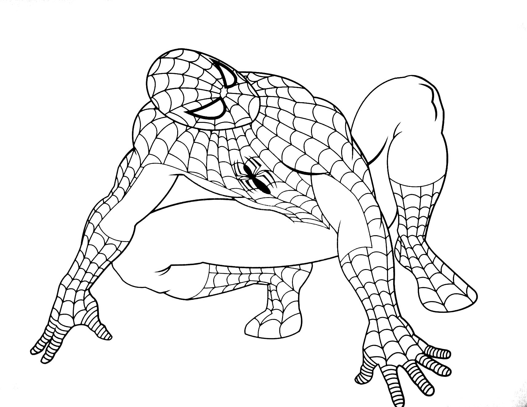 coloriage spiderman gratuit dans coloriage spiderman