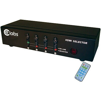 CE Labs HDMI Switcher with 4 Input/1 Output