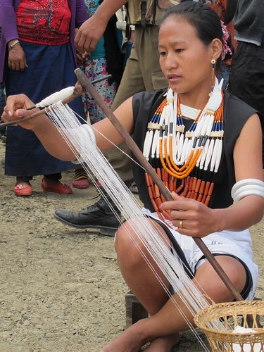 Lazami villagers performing Aye küzü, Ahuna 2012, Zunheboto