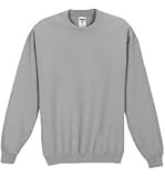 JERZEES SUPER SWEATS - Crewneck Sweatshirt. 4662M - Medium - Oxford