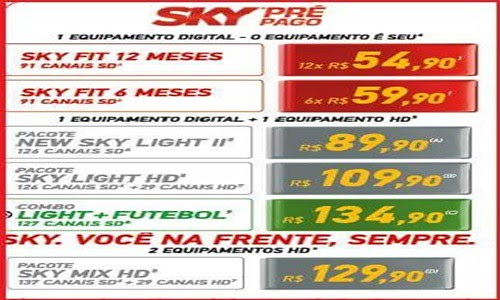 Sky pacotes