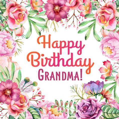 Happy birthday card for grandma template. printable birthday cards grandma