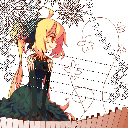 背景の模様を描く Illuststudioイラストメイキング