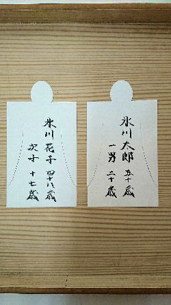 人形の書き方