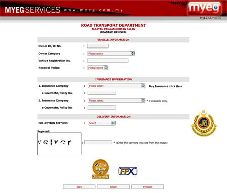 Myeg Road Tax Receipt / How to renew your Road Tax online via MYEG