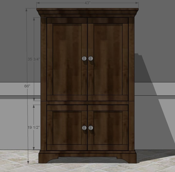 Ana White Build a Beautiful Nursery Armoire - DIY Projects