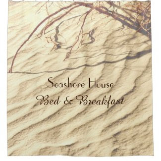 Bed and Breakfast Sand Personalized Shower Curtain
