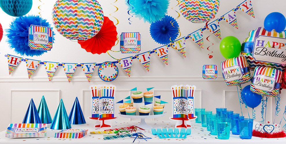 Bright Dot Chevron Birthday Party Supplies Chevron Bright Dot Chevron Birthday Party Supplies Chevron