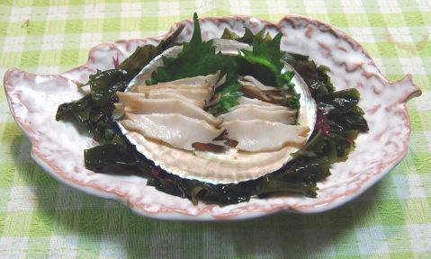 男の料理 アワビ
