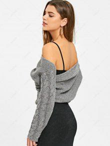 Cable Knit Convertible Sweater