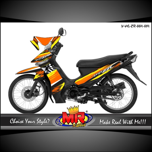 Vega ZR Scratch Grafis - stiker motor | striping motor ...