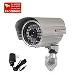 VideoSecu Outdoor Day Night IR Bullet Security Camera Infrared Weatherproof CCTV Home 1/3' Color CCD 420 TV Lines Wide Angle Lens with Free Power Supply A71