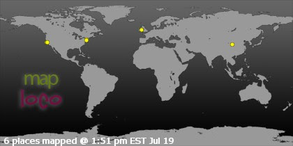 Profile Visitor Map - Click to view visits