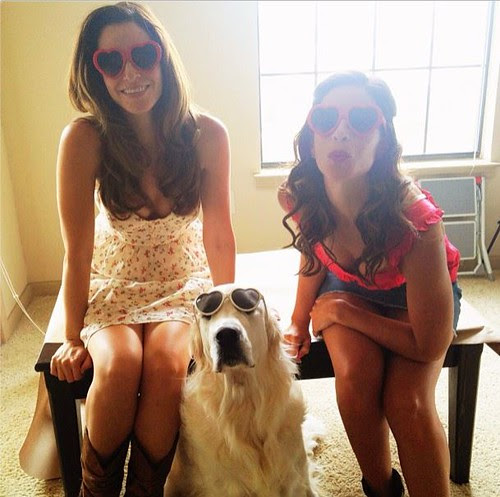 1 Fine Cookie, sister and albino dog. http://bit.ly/1desizL