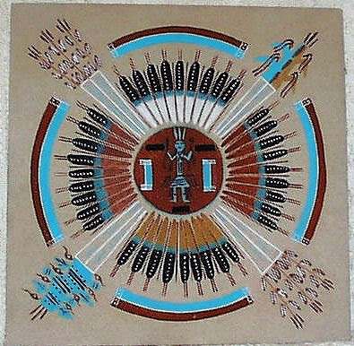 navajo sand painting, sand art, sand painting, 
