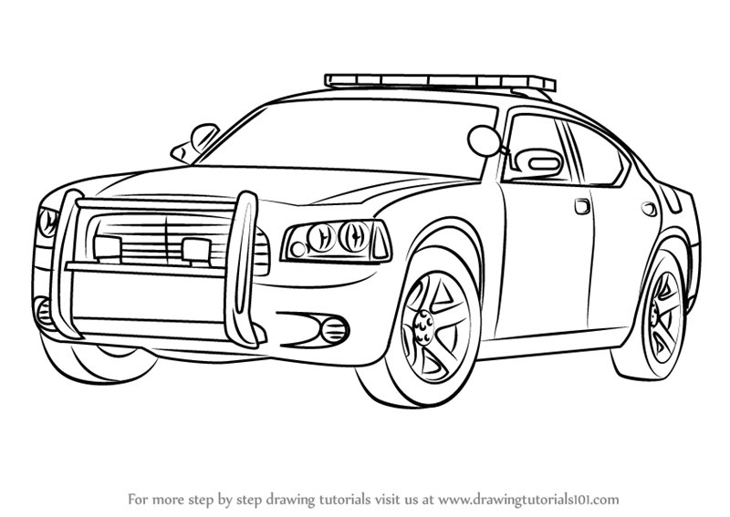 Download Police Car Drawing at GetDrawings | Free download