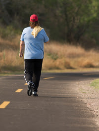 <p>One recent study found that people were able to burn up an extra 450 calories a day with one hour of moderate exercise. That can include walking briskly, biking or swimming. </p>