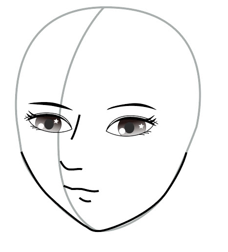 Macでイラストの描き方 初歩の初歩 斜めの顔 No5 Mac星人の革命
