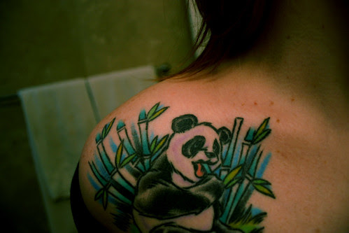 Munch Munch One of two panda tattoos 