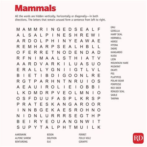 Look no further than free printable word search puzzles. 26 free printable word search puzzles readers digest